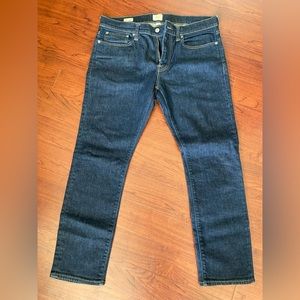 J. Crew Japanese Selvedge Denim Jeans 484 Slim Stretch 33 x 30